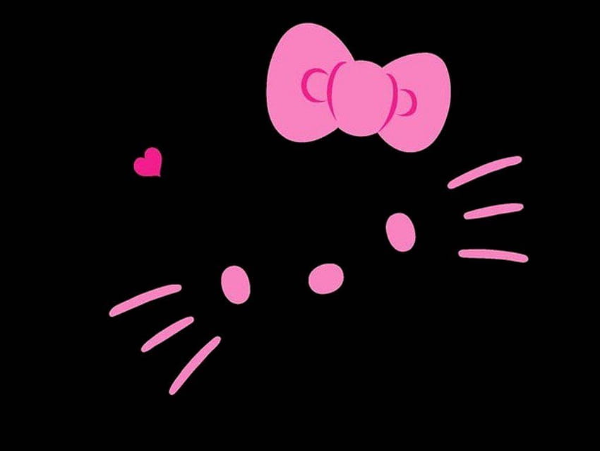 Cute Black Kawaii, laptop hello kitty grunge papel de parede HD