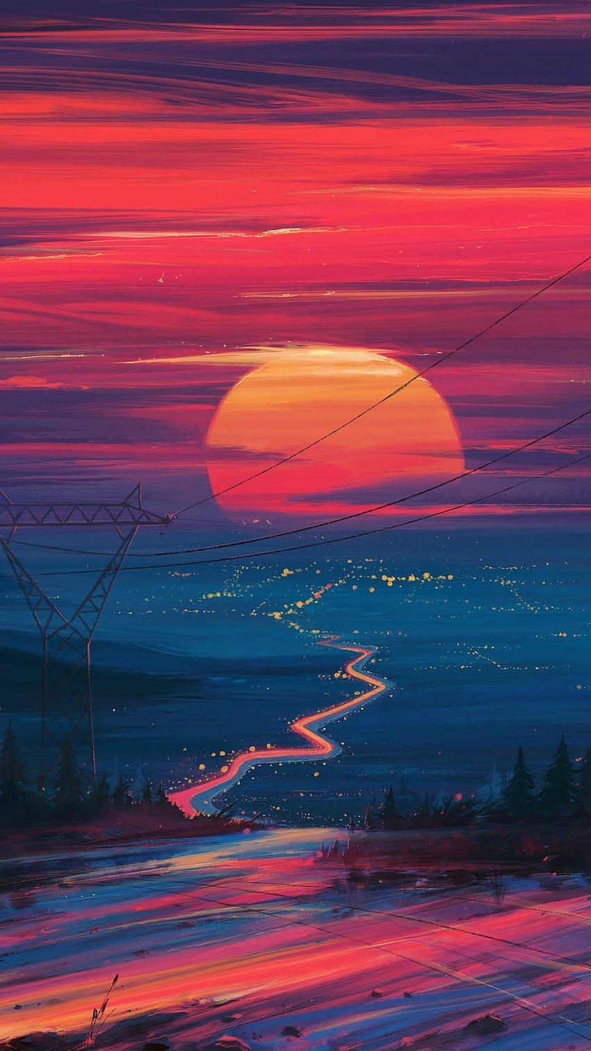 Sunset ...pinterest, aesthetic iphone HD phone wallpaper | Pxfuel