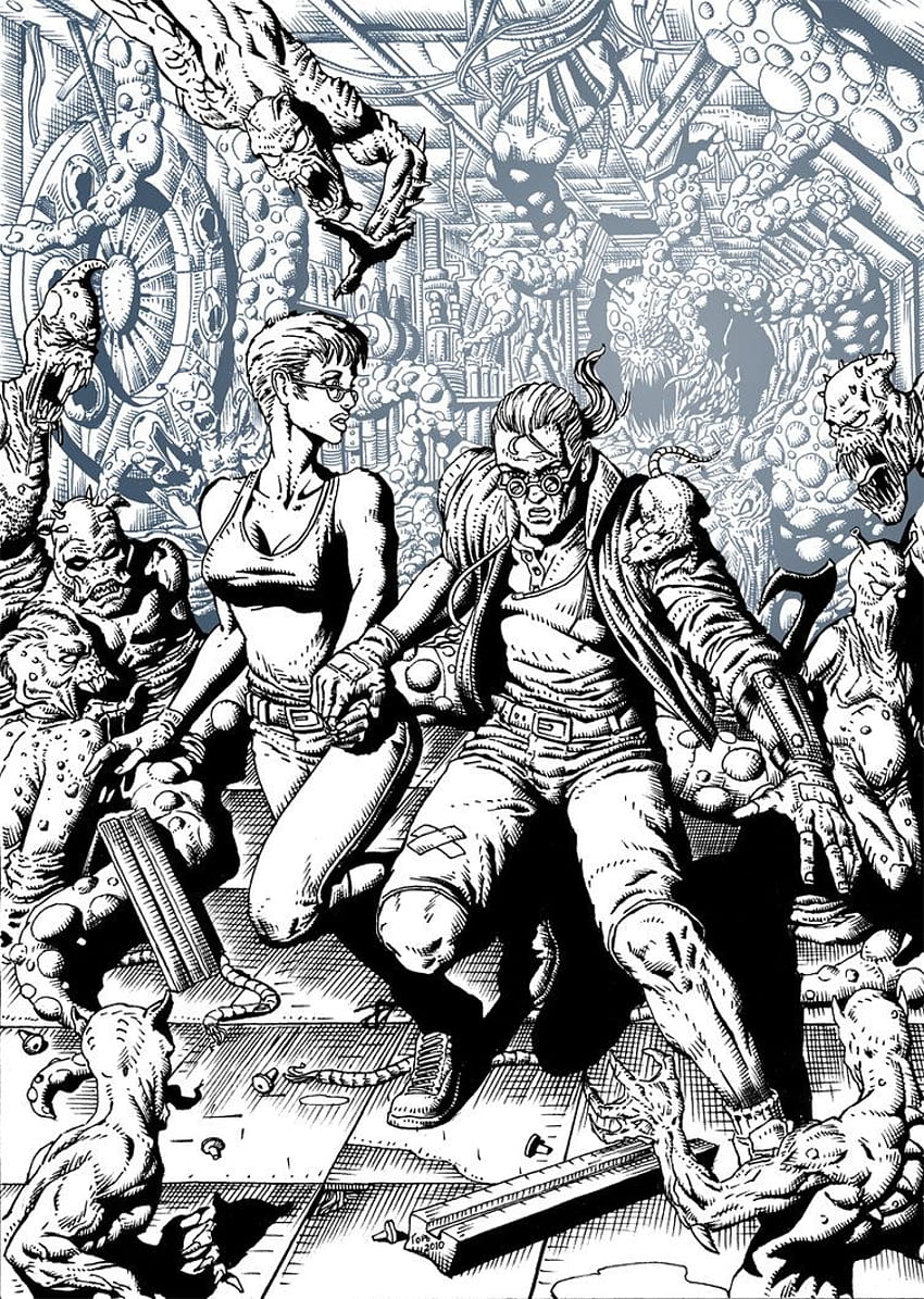 Alissa Cyan and Sketch Turner, comix zone video game HD phone wallpaper