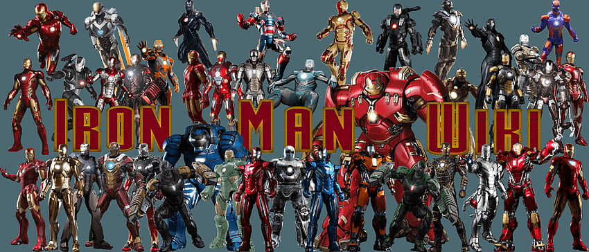 tutti gli abiti di Iron Man Sfondo HD
