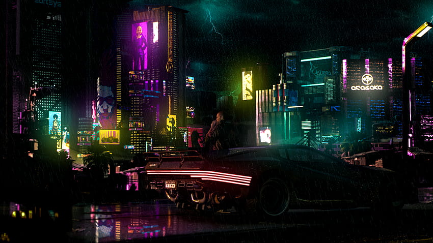 1366x768 cyberpunk windows wallpaper - !