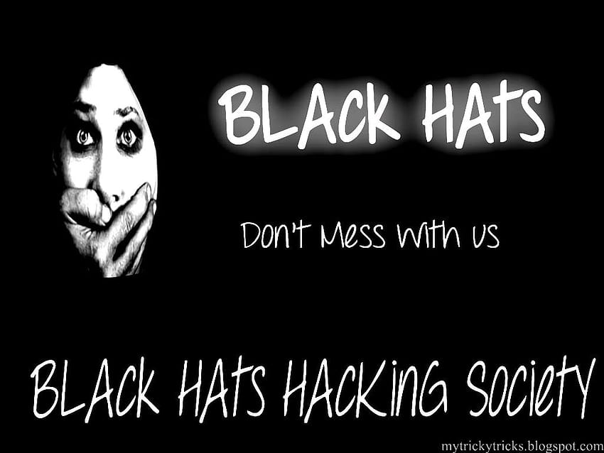 4 Black Hat, hacker black white HD wallpaper