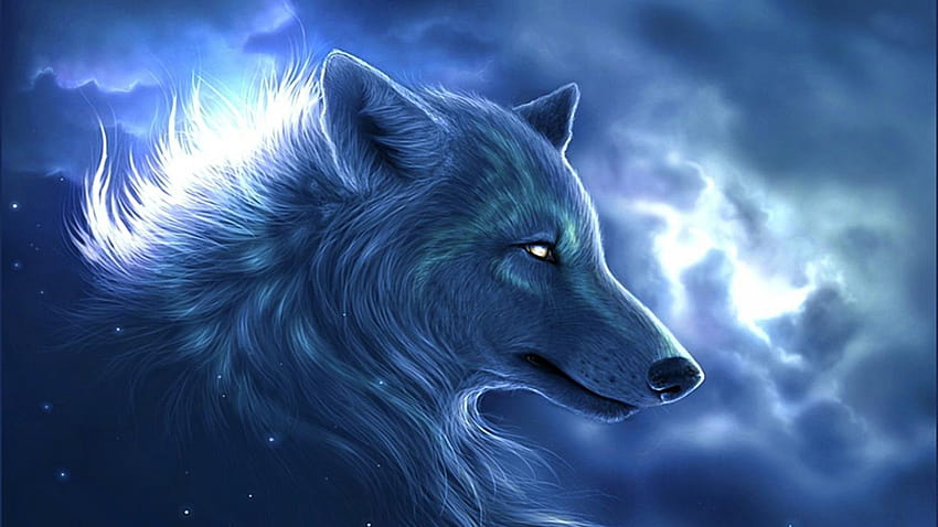 Galaxy Wolf  Wolf With Gold Headdress Wallpaper Download  MobCup
