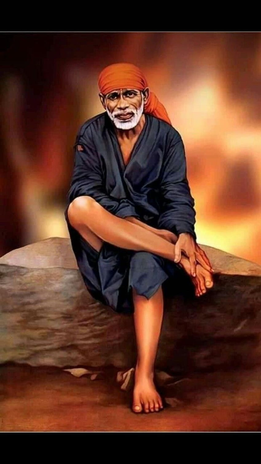 sri on sai baba in 2020, sai baba iphone HD phone wallpaper