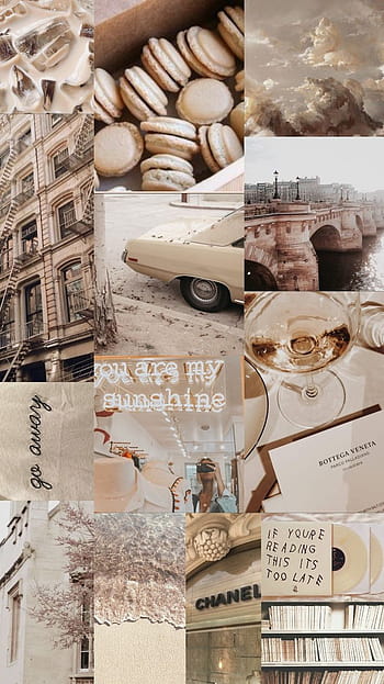. Discover new Designs every Month. JO & JUDY, Beige Aesthetic Collage ...