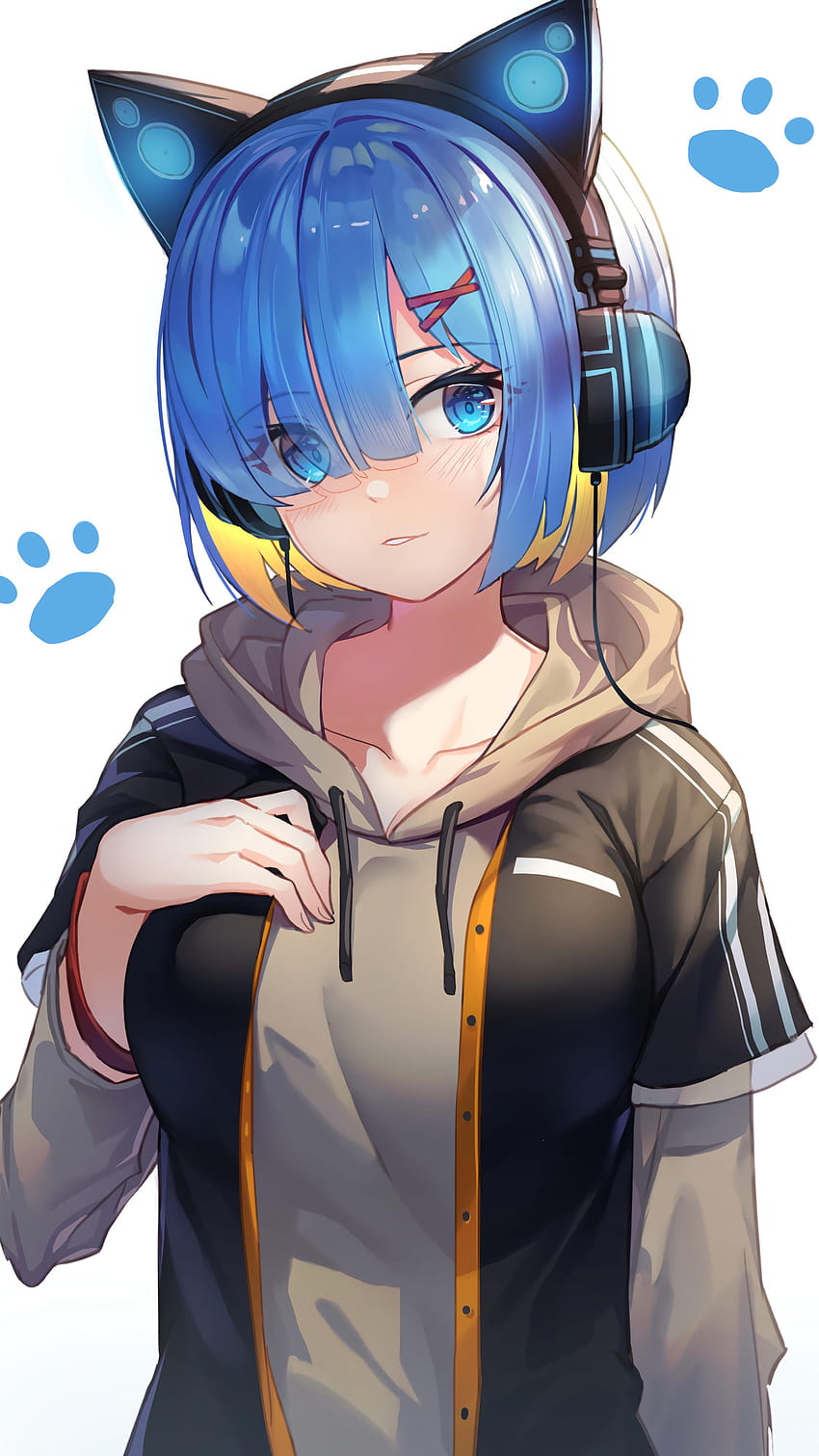 Gamer Anime Girl, ragazza anime da gioco Sfondo del telefono HD