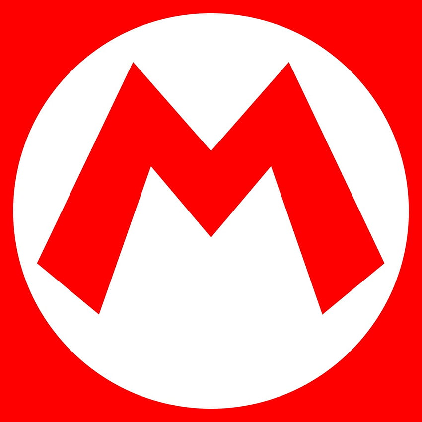 Logotipo de Mario en calidad, logotipo de fondo de pantalla del teléfono