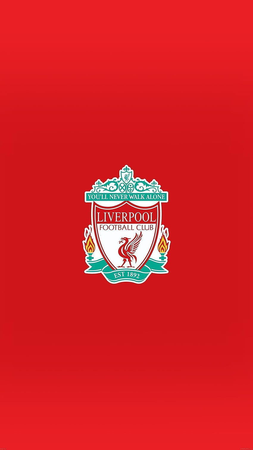 Logotipo de Liverpool Nunca camines solo, logotipo de fondo de pantalla del teléfono