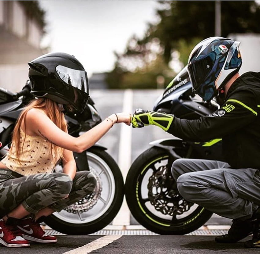 Pasangan biker, pasangan biker Wallpaper HD