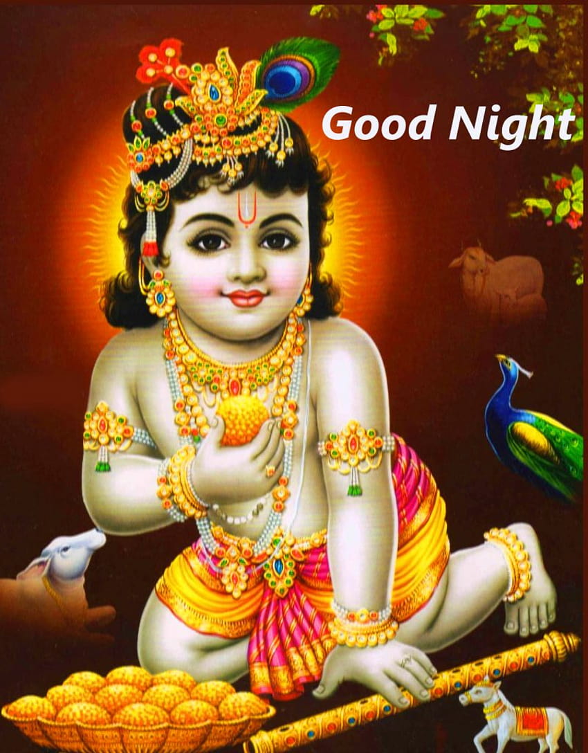 4 Good Night Krishna, god good night HD phone wallpaper | Pxfuel