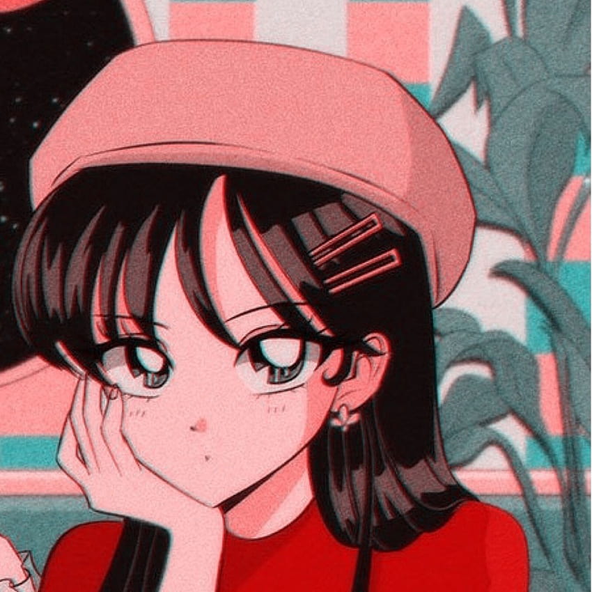 Aesthetic Anime PFP Czerwony, czerwony estetyczny pfp Tapeta na telefon HD