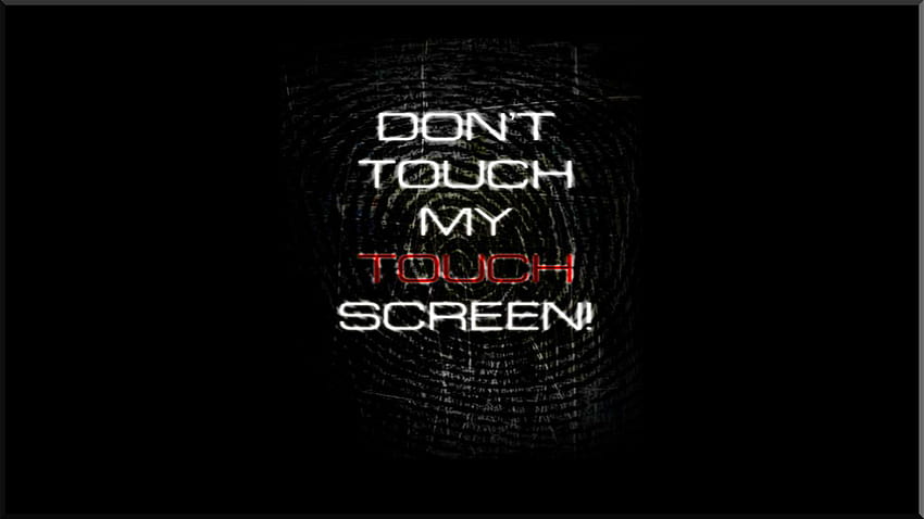 Ne touchez pas mon écran d'ordinateur, arrière-plans, ne touchez pas cet ordinateur Fond d'écran HD