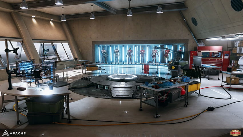 Tony's Lab, laboratoire d'Iron Man Fond d'écran HD
