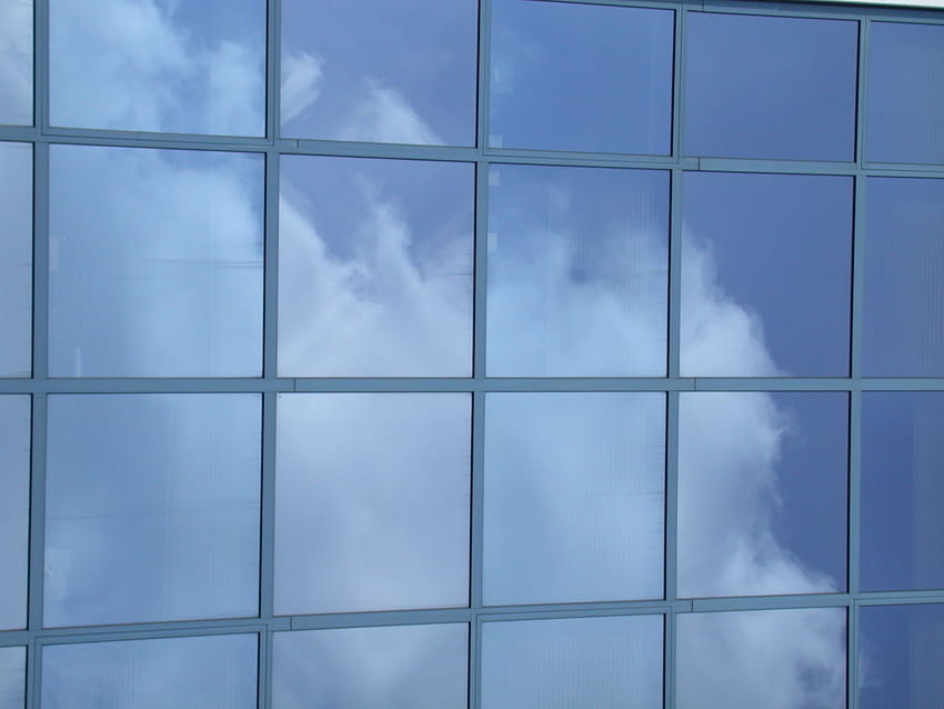 Glass windows building clouds sky, sky glass HD wallpaper | Pxfuel