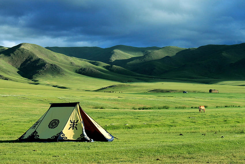For > Mongolian Steppe HD wallpaper