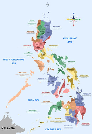 Map of Map of the Philippines in neutral watercolor Maps of all cities ...