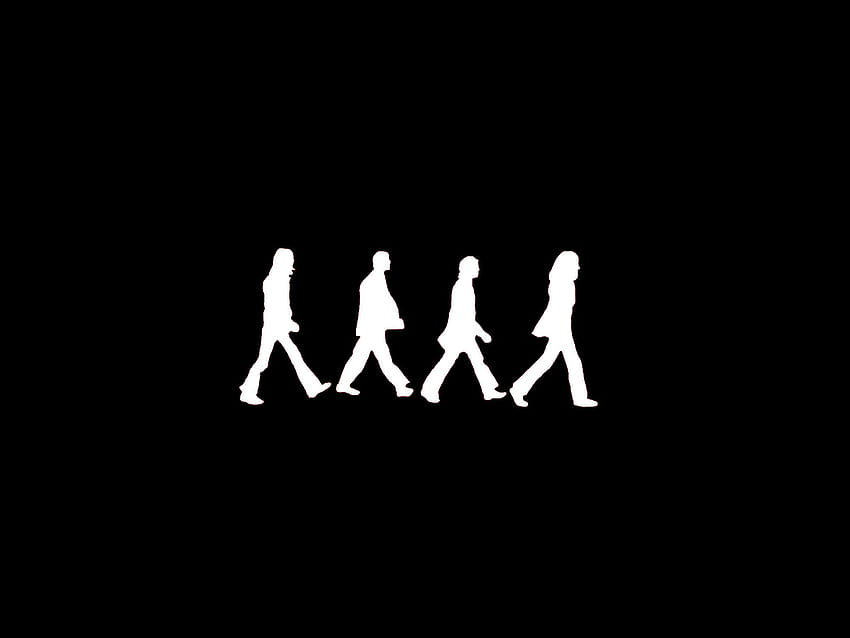 Abbey Road, The Beatles, minimalistyczny beatles Tapeta HD