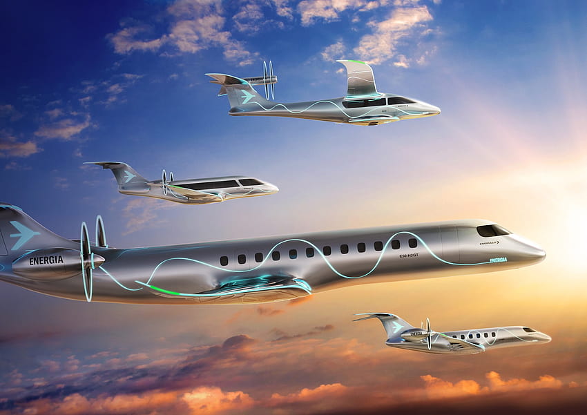 Embraer представя пионерското семейство зелени самолети: самолетите Energia, фамилията embraer e jet HD тапет