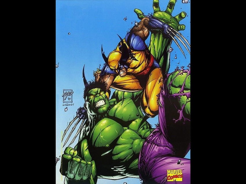 de Parede Grtis Papel de Parede de Quadrinhos Hulk vs Wolverine [1024x768] for your , Mobile & Tablet HD wallpaper