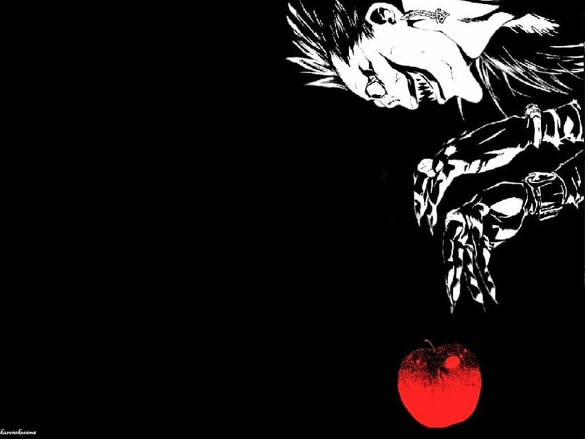 En İyi 3 Ryuk on Hip, en iyi anime siyah beyaz ölüm notu HD duvar kağıdı