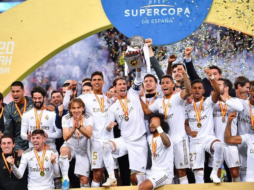 4️⃣ points as Real Madrid beat Atlético to secure, real madrid supercopa de espana champions HD wallpaper