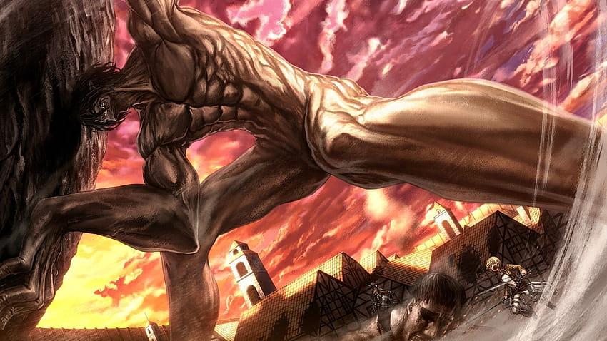4 Attack on Titan Live, beast titan HD wallpaper