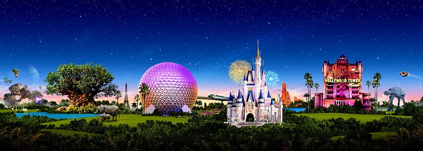 Ingressos para os parques temáticos da Disney World em Orlando Florida papel de parede HD