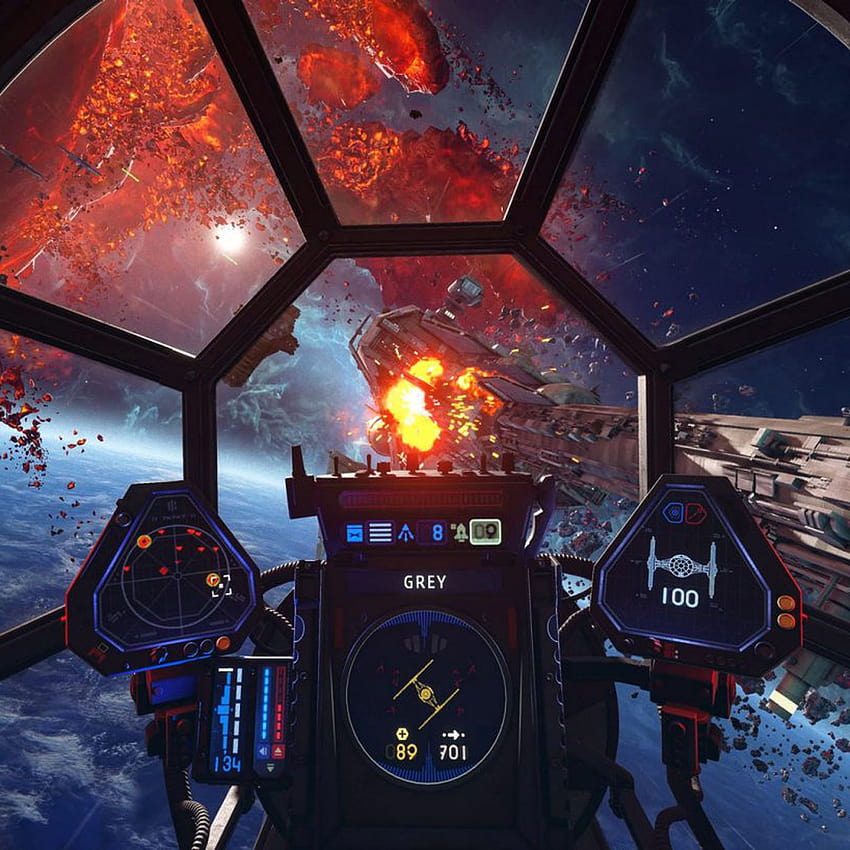 Star Wars: Squadrons Multiplayer Review: играта за космически битки, която чаках, наземни битки между Star Wars HD тапет за телефон