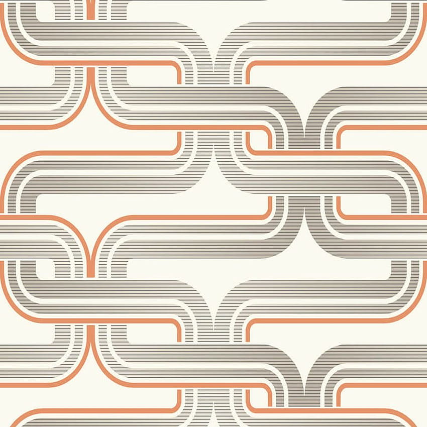 Arthouse Geometric Retro Orange Grey Luxury Quality, retro geometric HD phone wallpaper