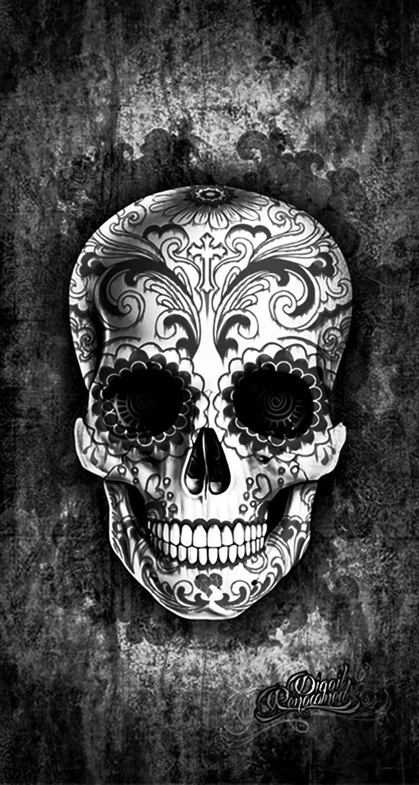 Najlepsze 2 pomysły Sugar Skull, meksykańska czaszka Tapeta na telefon HD