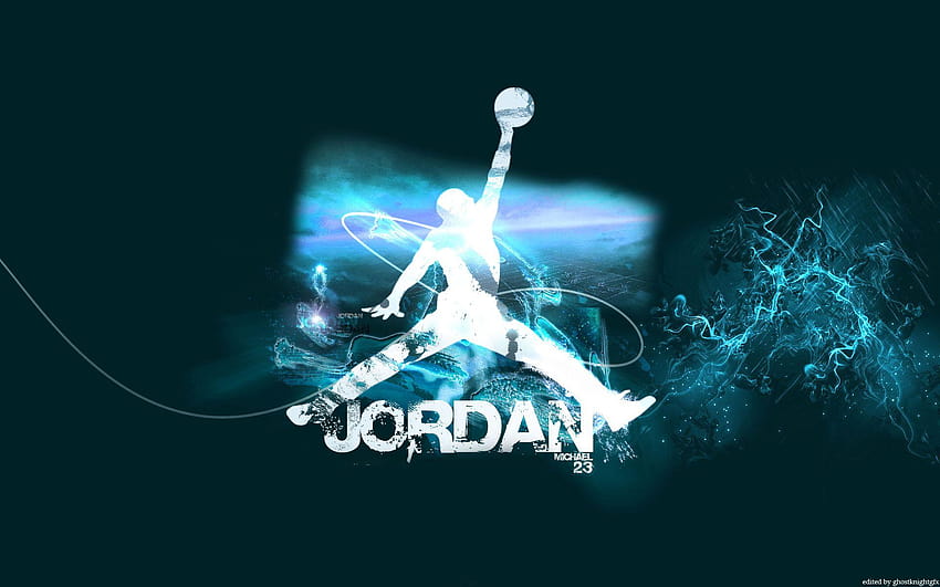  Michael Jordan Baloncesto, jordan logo 3d fondo de pantalla