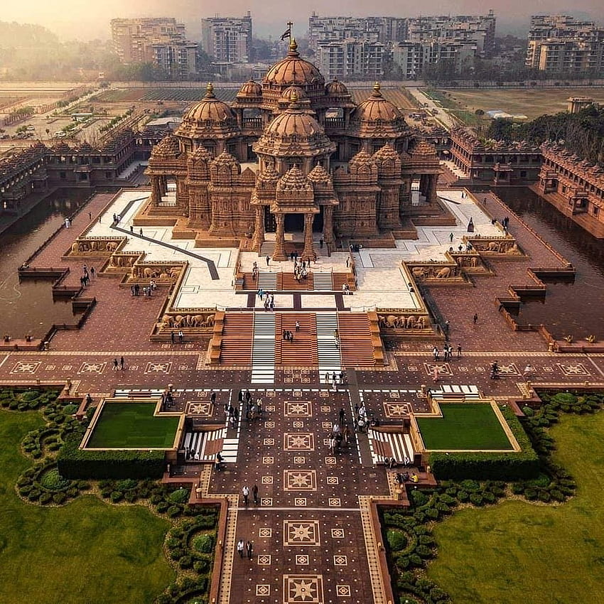 Templo Akshardham, Nueva Delhi: r/pics fondo de pantalla del teléfono