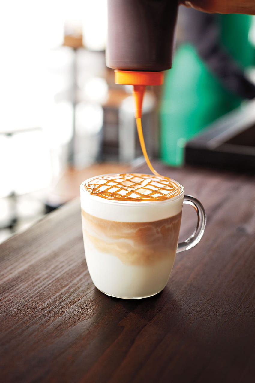 Caramel vs. Hazelnut: the Starbucks Philippines Macchiato, caramel latte HD phone wallpaper