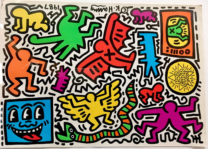 Keith Haring: Framed Pop Shop Tokyo ...pinterest.ca HD-Hintergrundbild