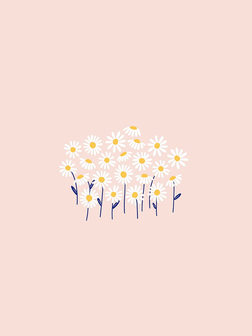 Daisy , tablet and phone, pastel aesthetic tablet HD phone wallpaper