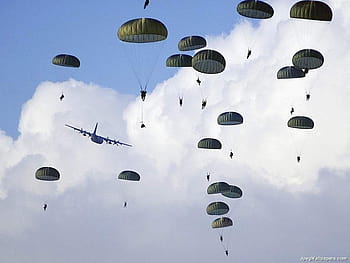 WW2 Paratrooper, paratroopers HD wallpaper