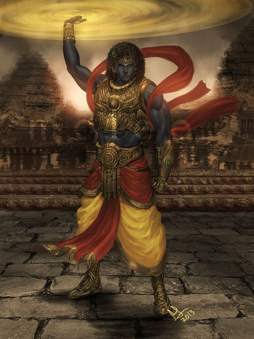 Moderne Skizzen von Mahabharata-Charakteren, Karna Mahabharat HD-Handy-Hintergrundbild