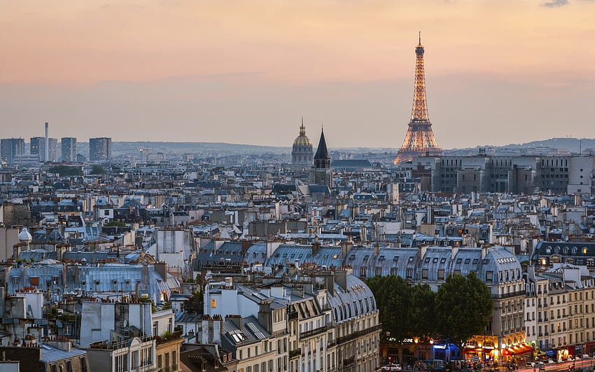 สุดยอดหลังคาปารีส: เพลิดเพลินกับมุมมองที่ดีที่สุดจากปารีส ฤดูร้อนของปารีส วอลล์เปเปอร์ HD