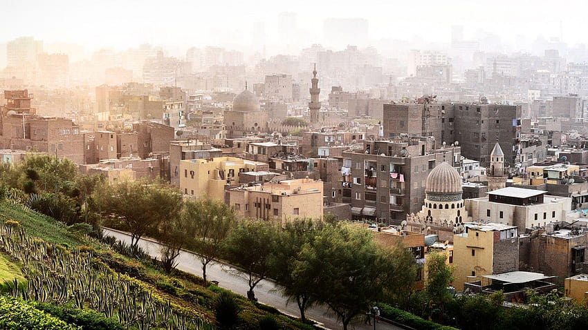 Al Azhar Park in Cairo and HD wallpaper