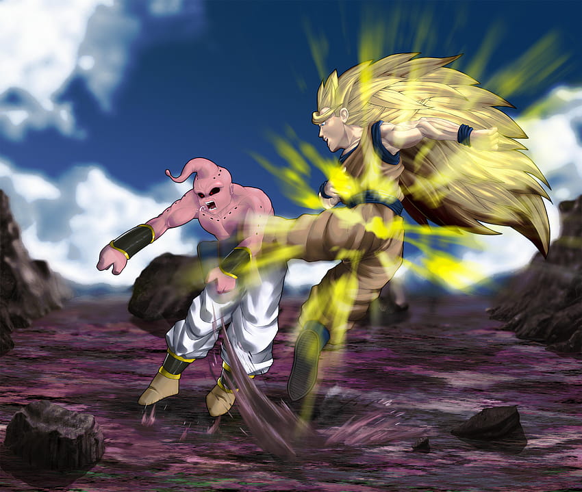 Goku vs Buu by Tiago Alexandre Martins Sola HD wallpaper