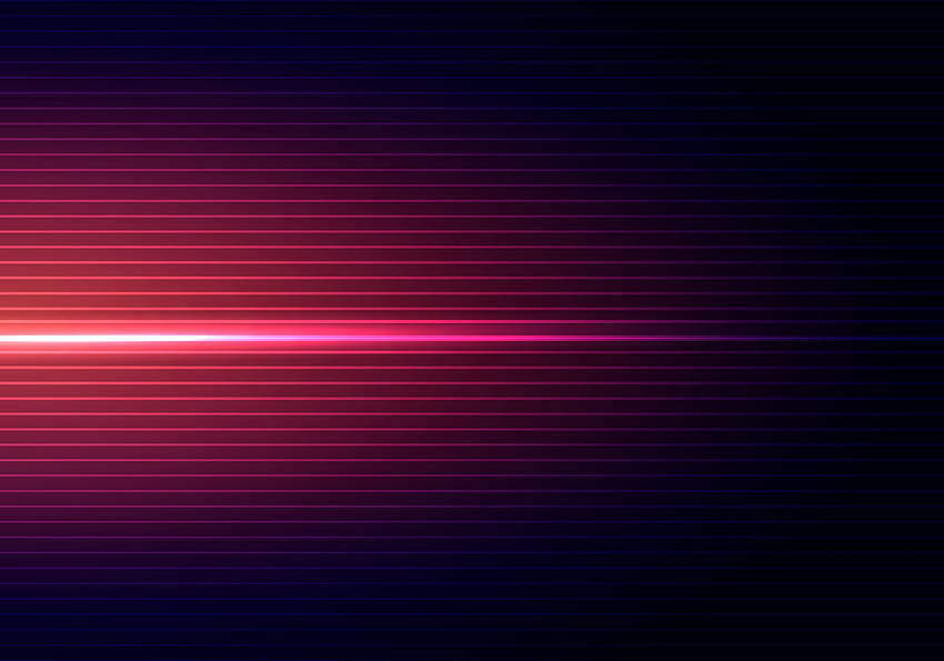 Abstrakte dunkelblaue Hintergründe mit horizontalem rotem Licht und Linienmusterschatten. HD-Hintergrundbild