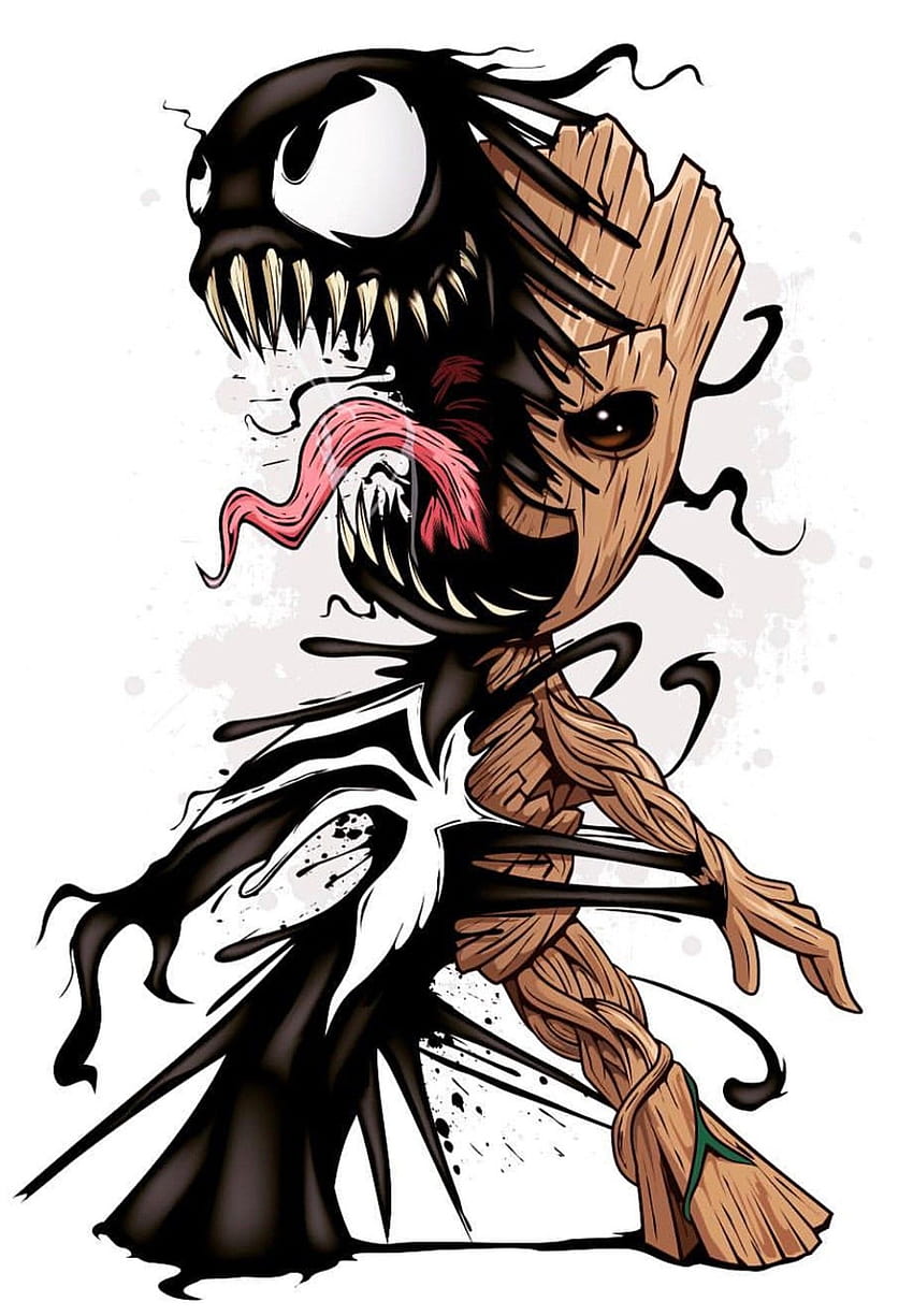 Baby-Groot-Venom, Baby-Gift HD-Handy-Hintergrundbild