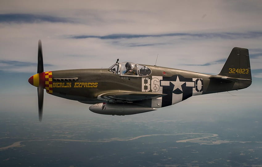 Mustang, Fighter, USAF, La Seconde Guerre mondiale, Nord, nord-américain p 51 mustang Fond d'écran HD