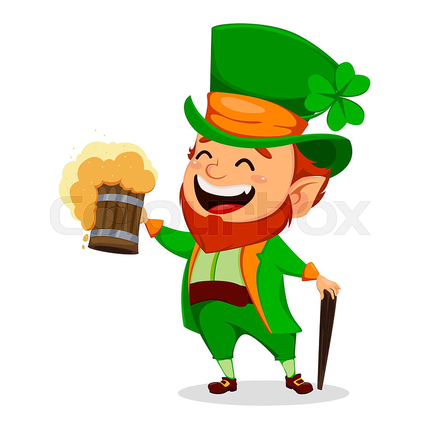 Saint Patrick day. Cartoon character Leprechaun, st patricks day cartoons HD phone wallpaper