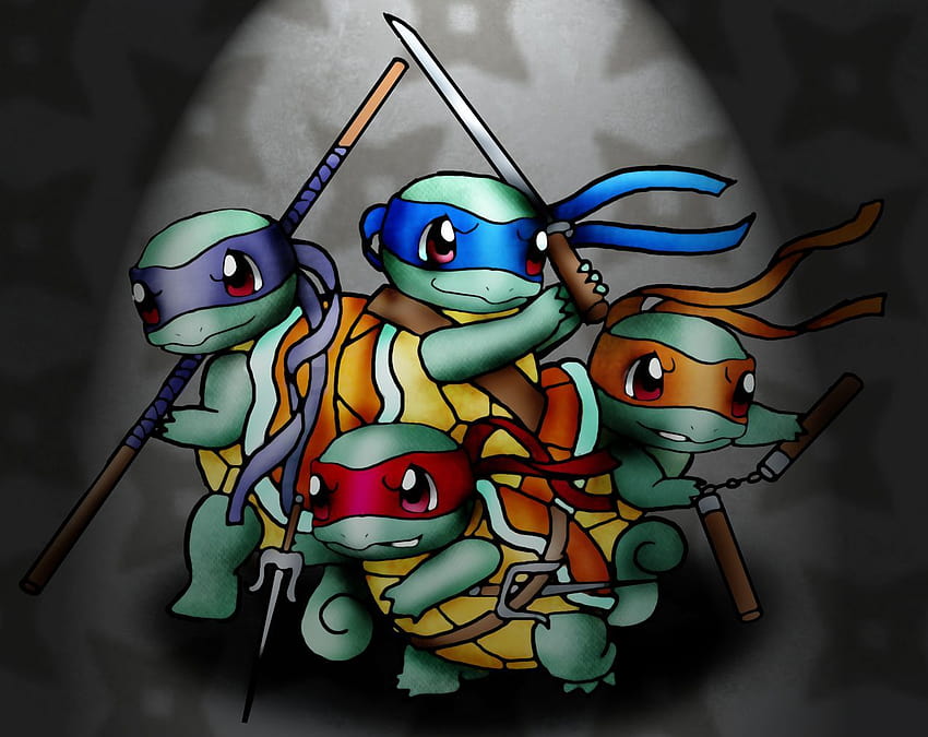 Teenage Mutant Ninja Squirtles by CrimsonKanji.deviantart on, baby ninja turtles HD wallpaper