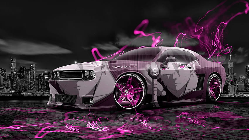 Dodge Challenger Muscle Anime Aerography City Car 2014 i Tony Tapeta HD