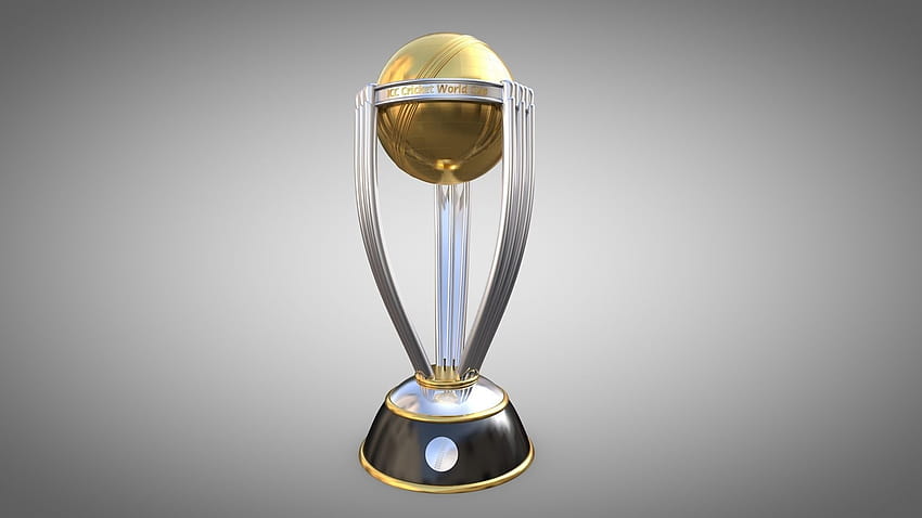 WM-Cricket-Trophäe 3D-Asset, Cricket-WM-Trophäe HD-Hintergrundbild