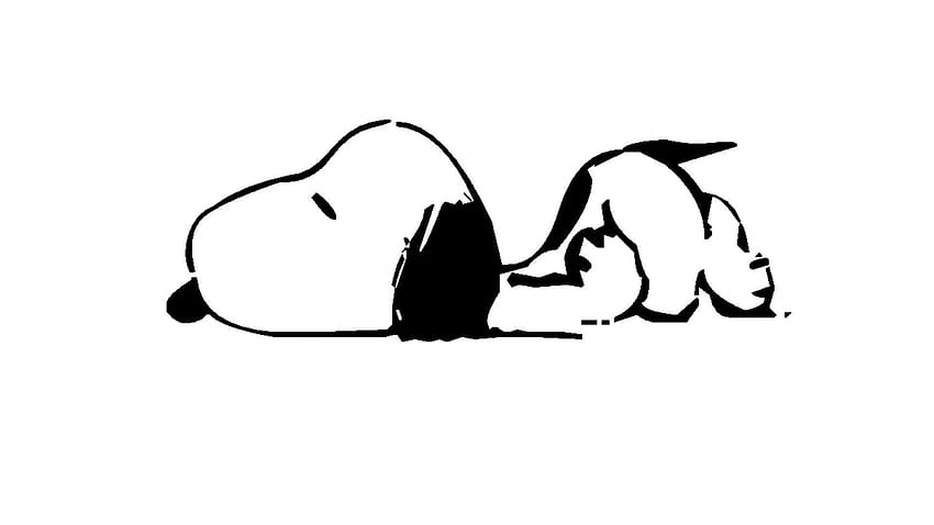 Tired Snoopy HD wallpaper