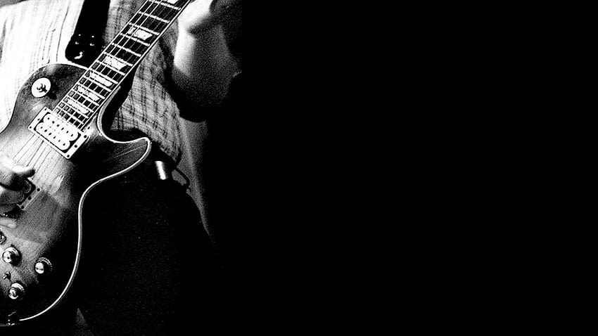 Guitar Black Backgrounds, gitar latar belakang hitam Wallpaper HD