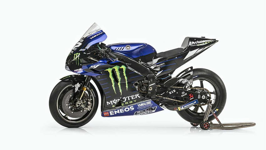 Monster Energy Yamaha apresenta a equipe de MotoGP de 2021 e pintura de bicicleta, yamaha yzr m1 2021 papel de parede HD